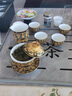 澤名家唐卡功夫茶具套裝家用客廳復(fù)古中式可懸停蓋碗茶杯茶壺泡茶器 羊脂玉 懸停蓋碗套+茶盤 10件 曬單實(shí)拍圖