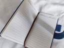嘉然恒 A6口袋本便攜筆記本本子商務(wù)小號皮面筆記本子加厚搭扣記事本隨手記會(huì )議記錄本可定制 藍色 曬單實(shí)拍圖