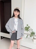 迪士尼女童外套春秋款2025新款中大童兒童百搭棒球服女孩開(kāi)衫夾克上衣服 2512棒球服外套-灰色 160 曬單實(shí)拍圖