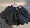 阿迪達斯（adidas）三葉草半身裙女裝 秋季新品BUBBLE SKIRT經(jīng)典運動(dòng)花苞短裙 黑色 加打底褲內襯 L 曬單實(shí)拍圖