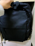 梵昇昱雙肩包情人節男士新款休閑旅行包電腦包背包初高中大學(xué)生輕便書(shū)包 褶皺雙肩包【黑色-無(wú)掛件】 曬單實(shí)拍圖