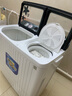 澳柯瑪（AUCMA）半自動(dòng)洗衣機 16公斤大容量家用雙缸雙桶洗衣機 商用波輪老式簡(jiǎn)易操作洗脫分離XPB160-3158S 【塑料內桶】16kg 曬單實(shí)拍圖