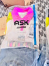 ASK JUNIOR2025秋季新品時(shí)尚女童褲子休閑兒童時(shí)尚刮破水洗彈力牛仔長(cháng)褲童裝 藍色 150 曬單實(shí)拍圖