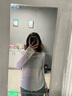 素織錦長袖t恤女春夏季防曬罩衫女士純欲上衣辣妹打底衫女裝針織衫內(nèi)搭 木耳邊微透防曬罩衫【均碼】 曬單實拍圖
