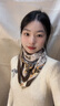 啄木鳥(niǎo)（TUCANO）護頸三角磁吸扣小圍巾女2025新款秋冬感方巾棉麻護領(lǐng)絲巾圍脖領(lǐng)巾 磁扣棉麻-羽意絲絨 【升級面料更 曬單實(shí)拍圖