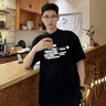 POUM美式高街短袖t恤男夏季新款復(fù)古嘻哈圓領(lǐng)半袖情侶款百搭體恤衫 LJWP-G310黑色 XL 曬單實(shí)拍圖