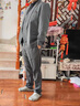 皮爾卡丹（pierre cardin）男士西服四件套韓版修身新郎結(jié)婚正裝禮服休閑英倫免燙西裝外套 黑色.【西服+西褲+馬甲+襯衫】 襯衫長短袖可選 XL +七件禮品 【建議120-135斤左右】 曬單實(shí)拍圖