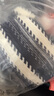 初語條紋V領(lǐng)針織開衫女撞色毛衣2025年春季通勤長(zhǎng)袖慵懶風(fēng)外套 藏青白條 S 曬單實(shí)拍圖
