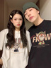 MDlila《2件裝》尼克朱迪情侶裝夏季短袖t恤2025一男一女寬松半袖衣服 尼克朱迪 男黑+女白《2件裝》 L 男+女S 曬單實(shí)拍圖