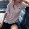 安踏（ANTA）運動套裝女夏季新款冰絲透氣速干T恤短褲短袖大碼寬松跑步休閑服 純凈白-速干-斜插口袋 L /175（女生建議拍小一碼） 曬單實拍圖