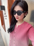 WEEKEND OXYGEN意大利貓眼墨鏡女高級(jí)感顯臉小奢侈品眼鏡防曬防紫外線太陽眼鏡 曜石黑【高清防紫外線】 曬單實(shí)拍圖