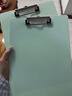 靈俞學(xué)生書寫墊辦公會議夾書寫夾板a4紙夾文件夾板書夾資料夾試卷夾 豆蔻綠 一個裝 曬單實拍圖