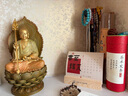 銅師傅銅擺件《地藏王菩薩》九華山地藏王銅工藝品桌面客廳家居裝飾擺件 曬單實(shí)拍圖