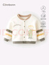 呈堡秋冬新品嬰兒衣服寶寶夾棉外套小童薄棉上衣新生兒保暖長(cháng)袖棒球服 灰綠 （40克） 80 cm（40克） 曬單實(shí)拍圖