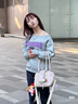 UR2025春季新款女裝美式運動(dòng)風(fēng)字母斜肩領(lǐng)寬松衛衣UYV450025 花灰 (偏寬松) M 曬單實(shí)拍圖