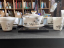 高端喝茶冰種功夫茶具套裝陶瓷家用羊脂玉白瓷茶壺蓋碗茶杯禮盒裝 竹韻（高腳杯） 曬單實拍圖