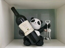 獅家熊貓紅酒架擺件酒柜組合輕奢客廳餐邊柜書(shū)架裝飾品喬遷新居禮品 酒柜熊貓四件套 曬單實(shí)拍圖