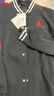 Jordan耐克AJ童裝男童春季夾克外套Nike兒童棒球服上衣  正黑色 曬單實(shí)拍圖