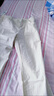 愛(ài)夸貓（AIKUAMAO）廣州新塘女式牛仔褲米色牛仔褲女2024春秋新款寬松高腰顯瘦彈力大 米白色長(zhǎng)褲單款 31 【2尺4】(125斤-135斤) 曬單實(shí)拍圖