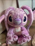 迪士尼（Disney）上海迪士尼國內代購史迪奇安琪卡通毛絨玩偶玩具公仔娃娃生日禮物 安琪新款約35cm 樂(lè )園代購 曬單實(shí)拍圖