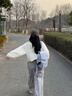 MOLY VIVI風(fēng)行網(wǎng)紗防曬褲女夏季冰絲透氣運動(dòng)休閑褲防紫外線(xiàn)小個(gè)子魔力薇薇 月影灰 S 曬單實(shí)拍圖