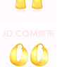 中鑫珠寶法式黃金耳環(huán)女足金999.9光面奶奶耳環(huán)金耳圈金首飾送長(zhǎng)輩禮物 【現(xiàn)貨】3.74g 曬單實(shí)拍圖