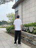 卡賓（CABBEEN）【吸濕速干】夏季薄款直筒褲男2025新款運(yùn)動(dòng)寬松透氣休閑褲子 煤黑色01 L /175/50 曬單實(shí)拍圖