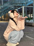 吉普（JEEP）沖鋒衣女新款粉色戶外三合一男女士外套男團(tuán)購保暖夾克旅行登山服 貝栗粉【女款】 M （參考尺碼建議） 曬單實(shí)拍圖