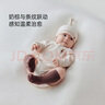 babylove新生兒包屁衣春秋款純棉嬰兒衣服三角哈衣彩棉寶寶爬服家居服 曬單實拍圖