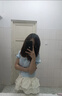 婍妡（Qeeshine）學(xué)院風(fēng)泡泡袖上衣顯瘦別致減齡蛋糕裙甜美法式設計感海軍領(lǐng)套裝裙 裙子+上衣【套裝】 S 建議80-99斤 曬單實(shí)拍圖