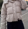 安踏關(guān)曉彤同款速暖羽絨服丨三防奶糕短款面包服女士冬季保暖連帽外套 曬單實(shí)拍圖