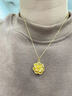 中國黃金（CHINA GOLD）花開(kāi)富貴牡丹花黃金項鏈女足金吊墜38婦女神節禮物送媽媽老婆生日 [京速達]足金牡丹花吊墜+足金鏈 曬單實(shí)拍圖