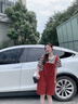 衣典零一（LEDIALYI）紅色背帶褲子套裝女2025夏季新款韓系減齡條紋T恤工裝休閑兩件套 背帶褲+T恤套裝 S 曬單實(shí)拍圖