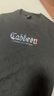 卡賓（CABBEEN）【精致彩繪logo】 橫格子提花條紋T恤休閑舒適高質(zhì)感短袖男 煤黑色01（舒適版型） L /175/50 曬單實(shí)拍圖
