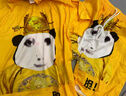 曇蓓漫短袖龍袍睡衣套裝大膽龍衣情侶搞笑服裝龍圖抽象衣服搞怪薄款沙灘 【3XL/150-160斤】大膽龍圖套裝 曬單實拍圖