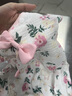 G.DUCKKIDS童裝嬰兒連體衣春秋女寶寶公主外出服2024新款洋氣碎花新生兒衣服 杏色+帽子 73cm 碼適合5-7個(gè)月體重13斤-18斤 曬單實(shí)拍圖