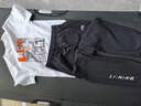 LI-NING KIDS李寧兒童運(yùn)動(dòng)套裝男女童夏季短袖長(zhǎng)褲兩件套T恤25新款青少年衣服 套裝一 【純棉T+防曬速干褲】 160 曬單實(shí)拍圖