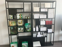 木辦鐵藝書架現(xiàn)代簡約客廳辦公室會議室展覽廳隔斷博古架置物架展示架 黑色：100*25*200CM【整裝發(fā)貨】 曬單實拍圖