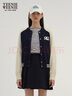 Teenie Weenie小熊女裝棒球服式毛衣外套針織衫CLEANFIT風(fēng)寬松女 藏青色 S (160) 曬單實(shí)拍圖