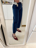 Levi's【商場同款】冰酷系列25春夏新款女士BAGGY直筒牛仔褲A3494 藍色 29 (32) 曬單實拍圖