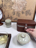 塔馳密司（TOUCH MISS）汝窯蓋碗旅行茶具套裝一壺四杯便攜式戶(hù)外泡茶杯隨身快客杯沖茶器 浮嵐蓋碗小旅箱 曬單實(shí)拍圖