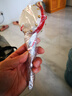 幸福豆撥浪鼓 寶寶手搖鼓貨郎鼓波浪鼓原木搖鼓牛皮鼓兒童撥浪鼓手搖鼓 原木手柄（紅圈）小號(hào) 1只 曬單實(shí)拍圖