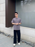 GXG男裝 針織休閑褲束腳運動(dòng)褲男長(cháng)褲G24X022037 黑色 M 曬單實(shí)拍圖