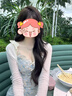 萬(wàn)欣兒純欲甜美短裙女夏季收腰顯瘦設(shè)計(jì)感少女風(fēng)飛飛袖小個(gè)子碎花連衣裙 藍(lán)色連衣裙 M 【98-108斤】 曬單實(shí)拍圖