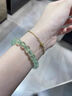 冰種葡萄石嫩綠手鏈清透翠綠水晶手串收藏級轉運珠禮物送女友閨蜜 【幸運之石】珠徑8mm（收藏級） 16cm 曬單實(shí)拍圖