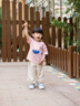 幼歌（YOUGE）嬰幼兒夏季可愛(ài)吸晴短袖輕薄冰瓷棉貼布繡透氣寬松元氣T 粉色 （66-90肩開(kāi)扣） 90 cm 曬單實(shí)拍圖
