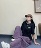 LEMANISM短袖男t恤夏潮牌重磅純棉半袖情侶體恤女寬松上衣女潮流帥氣百搭 黑色 S 曬單實(shí)拍圖