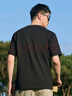 卡賓（CABBEEN）【索羅娜涼感】短袖男士T恤夏威夷風(fēng)休閑親膚舒適短袖T恤男裝 煤黑色01 2XL /185/54 曬單實(shí)拍圖