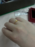 周六福（ZLF）七夕禮物  黃金戒指女款足金5G金愛心指環(huán)心花路放 計(jì)價(jià) 16號(hào) - 1.81g 曬單實(shí)拍圖