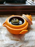 萬(wàn)仟堂（Edenus）旅行茶具 高檔居家快客杯水果陶瓷一壺一杯送伴手禮盒 大吉大利A 大橘君便攜套裝 曬單實(shí)拍圖